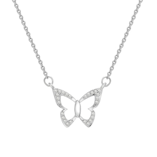Farfalla Butterfly Diamond Necklace
