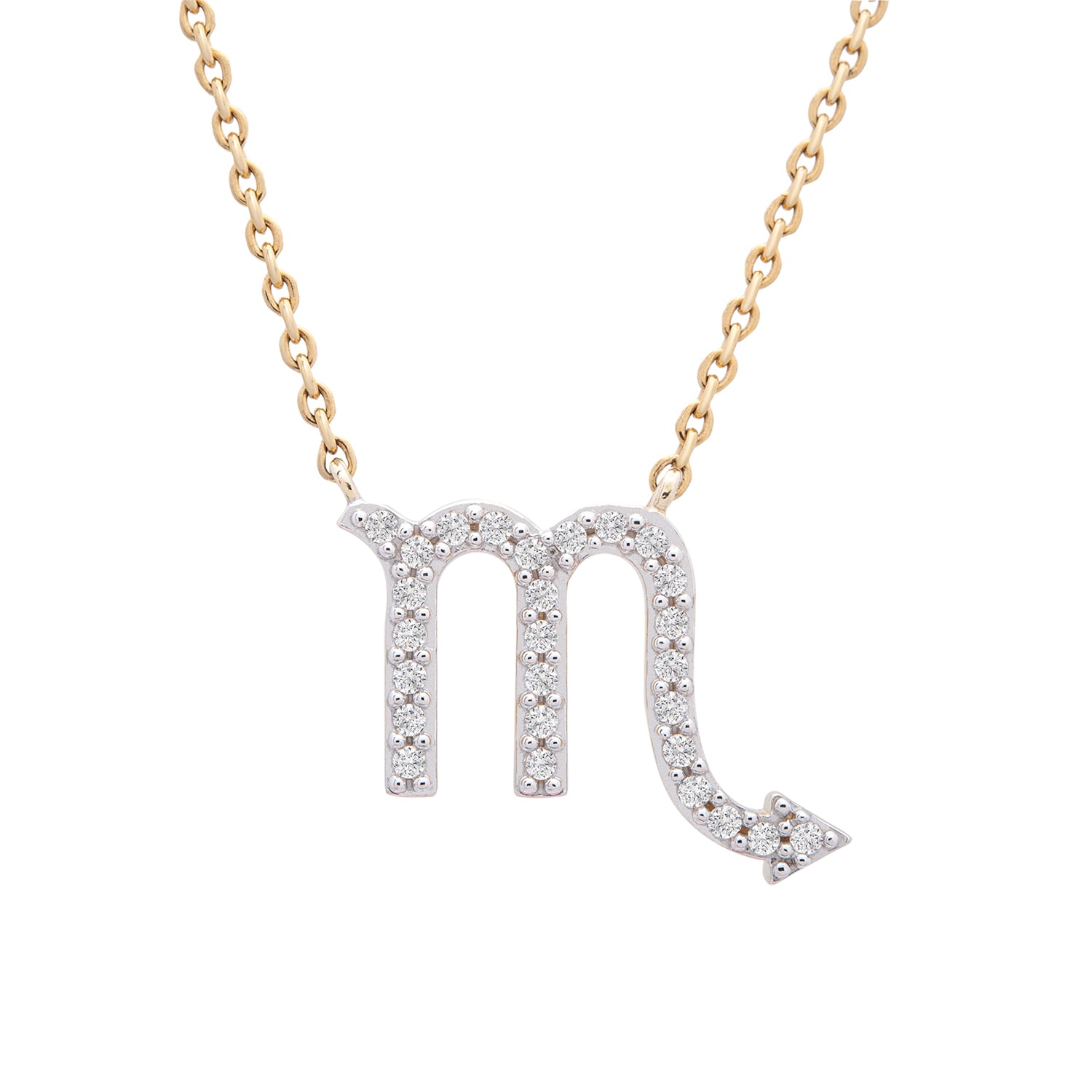 Scorpio Zodiac Diamond Necklace