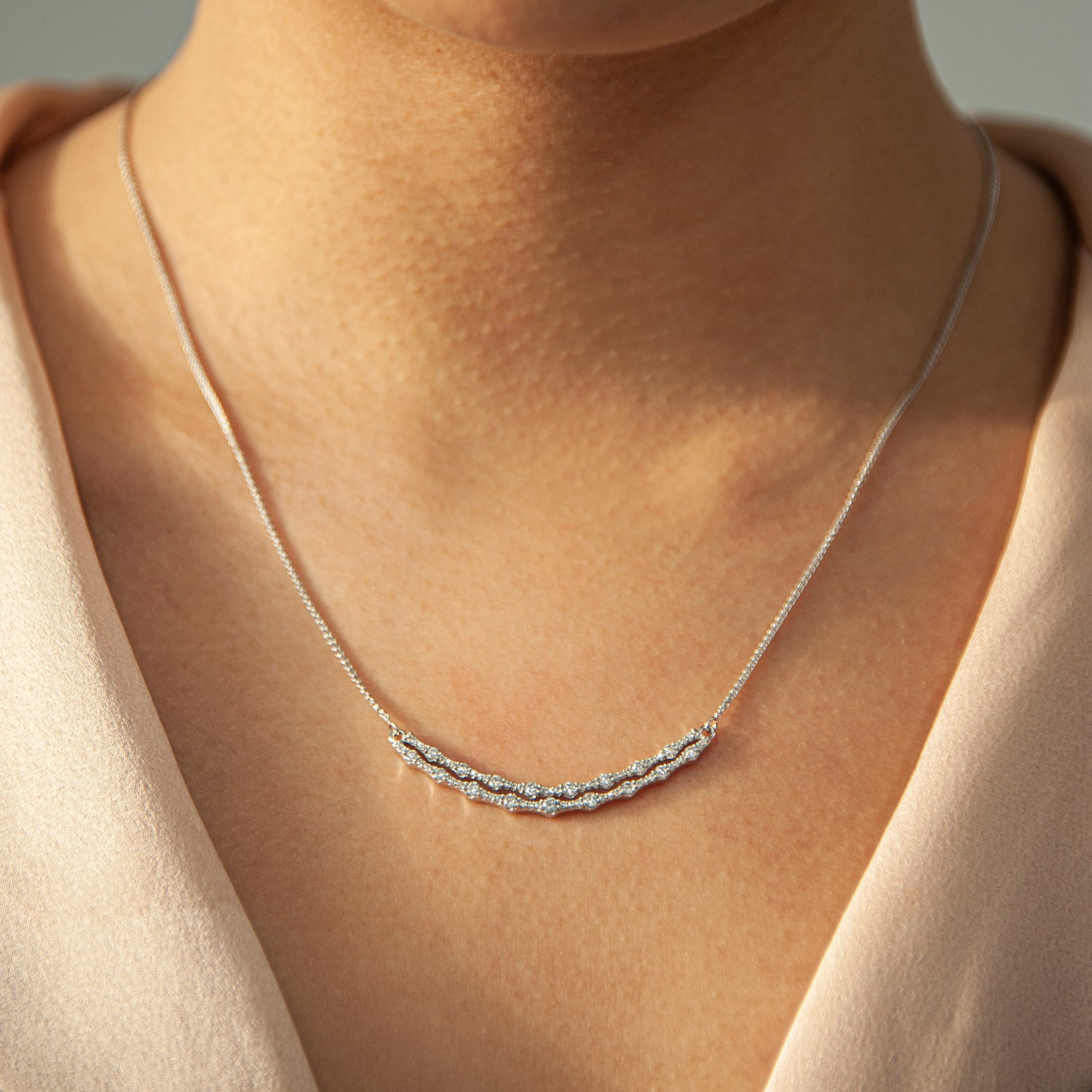 Piare Diamond Necklace for Neck