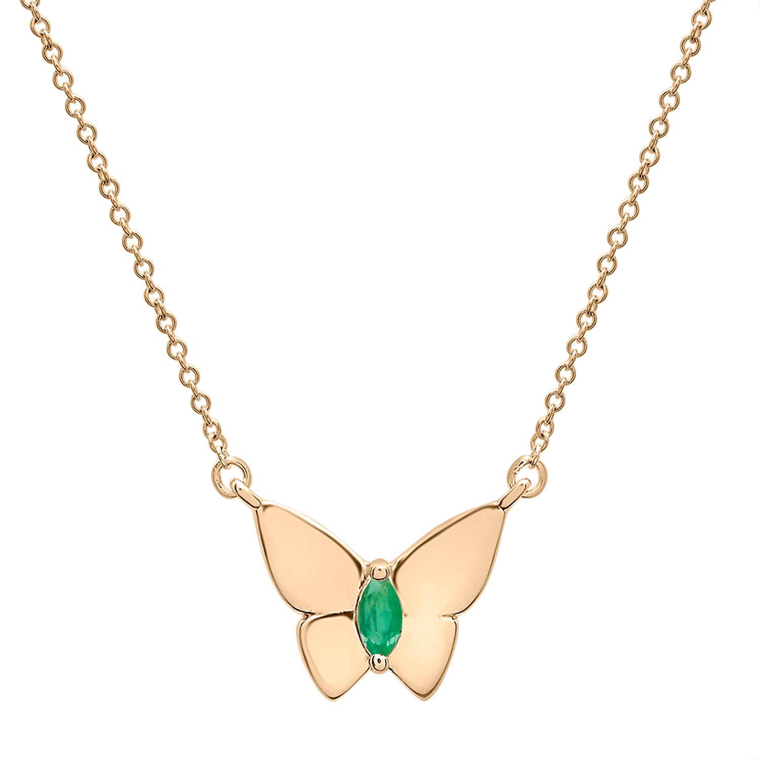 Butterfly Birthstone Necklace