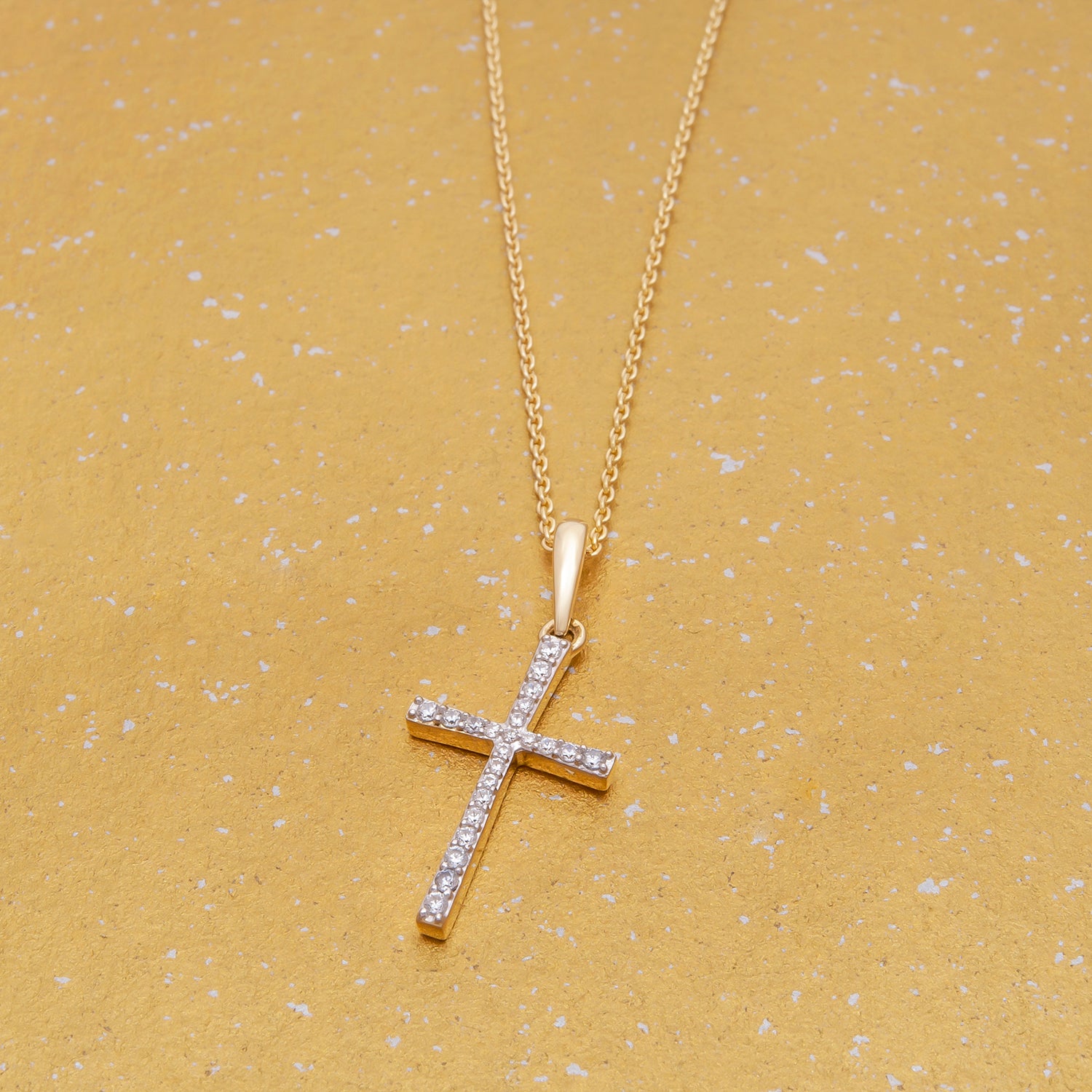 Paola Diamond Cross Pendant for Neck