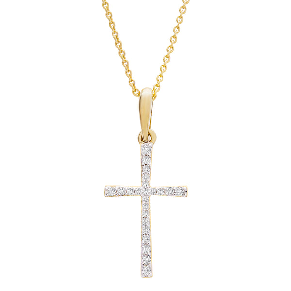 Paola Diamond Cross Pendant – Miki and Jane