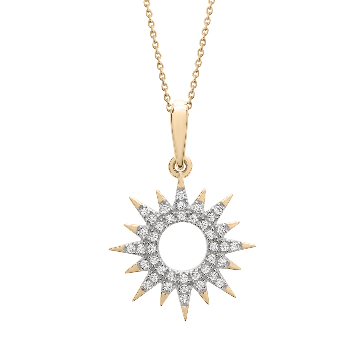 Luna Diamond Starburst Pendant