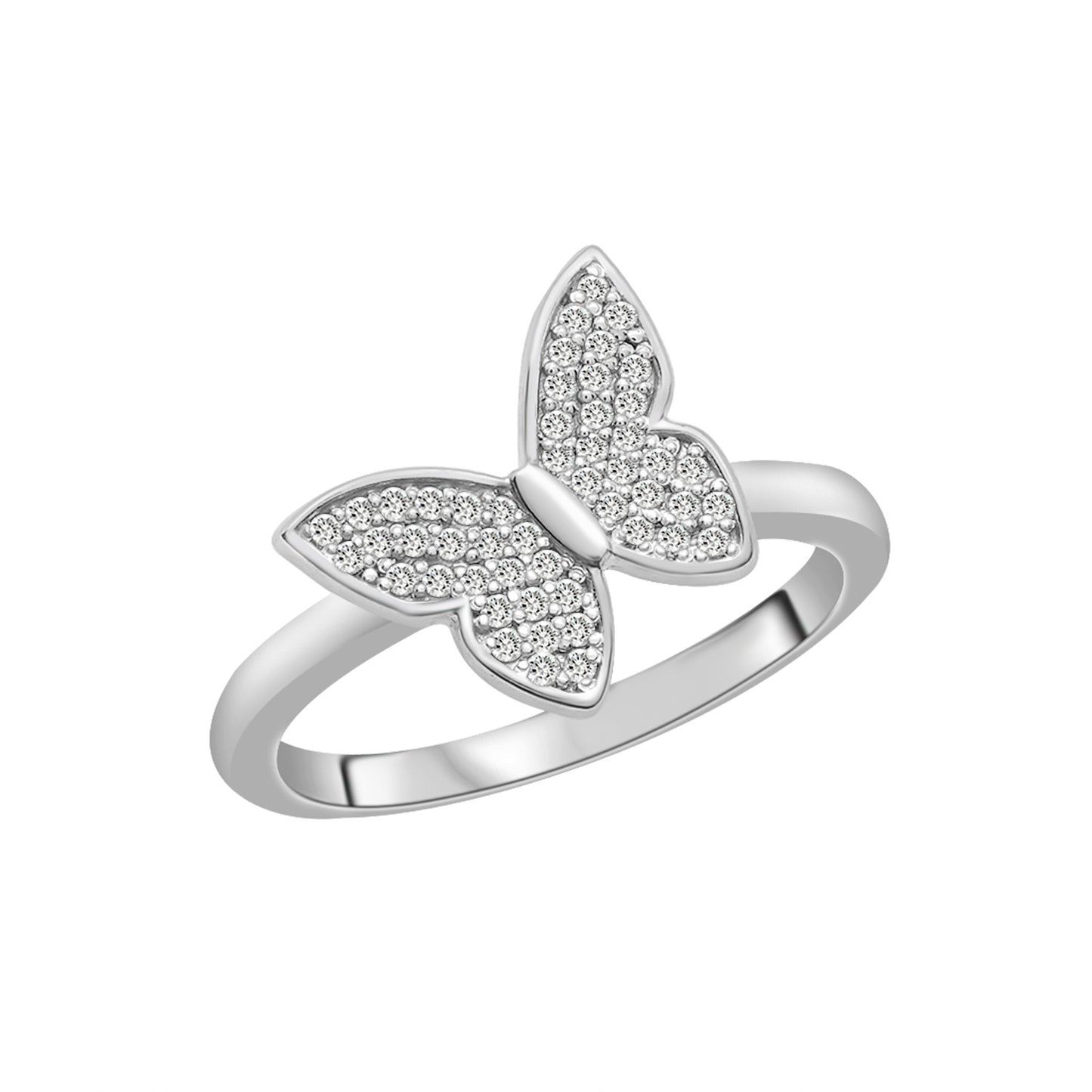 Lilly Diamond Butterfly Ring