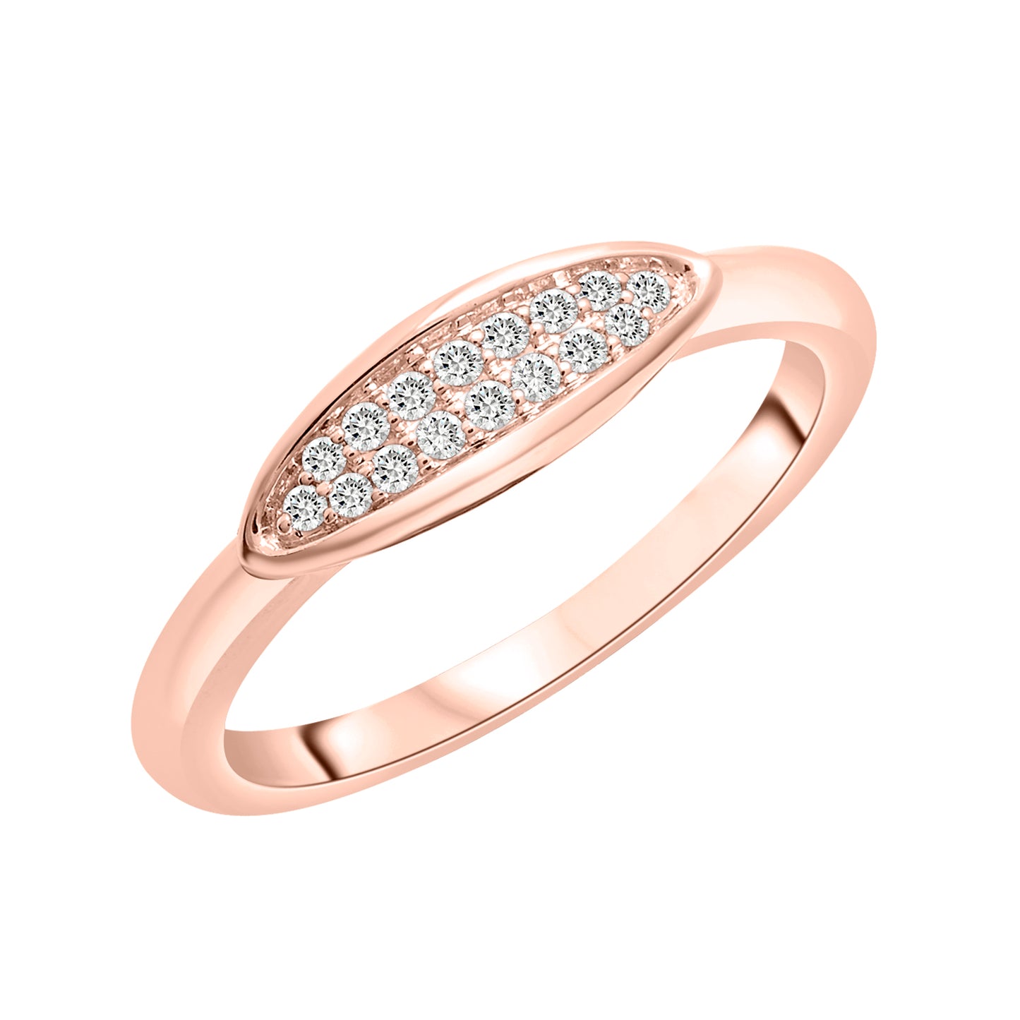 Ren Diamond Ring in Rose Gold