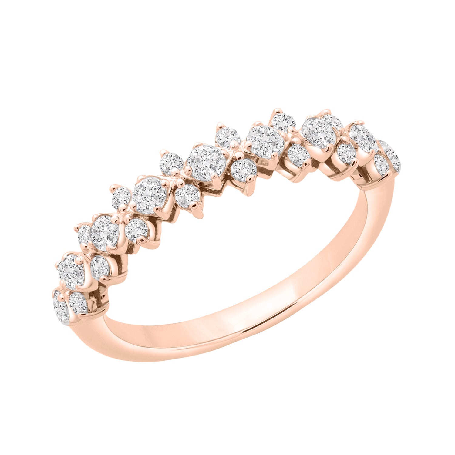 Rory Diamond Ring in Rose Gold
