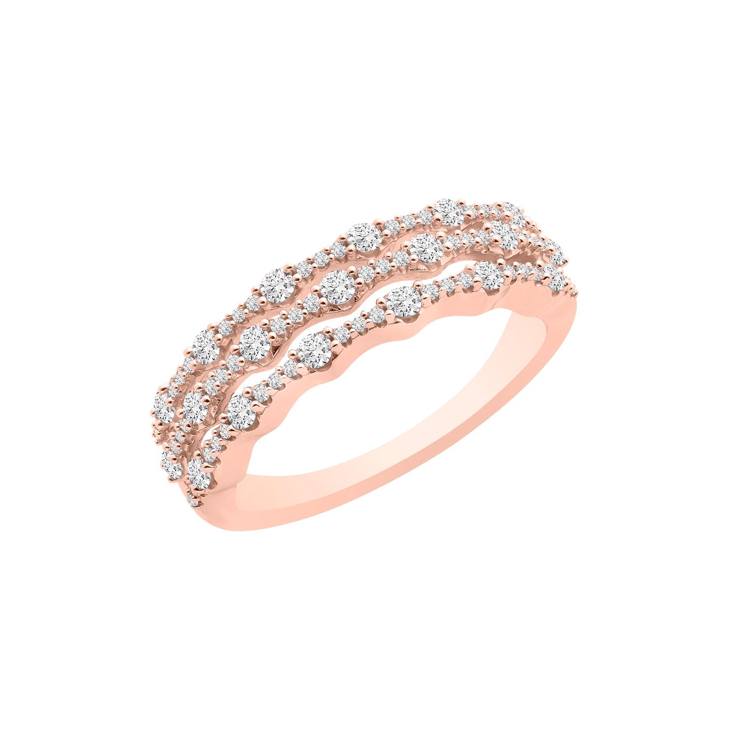 Regina Diamond Ring in Rose Gold