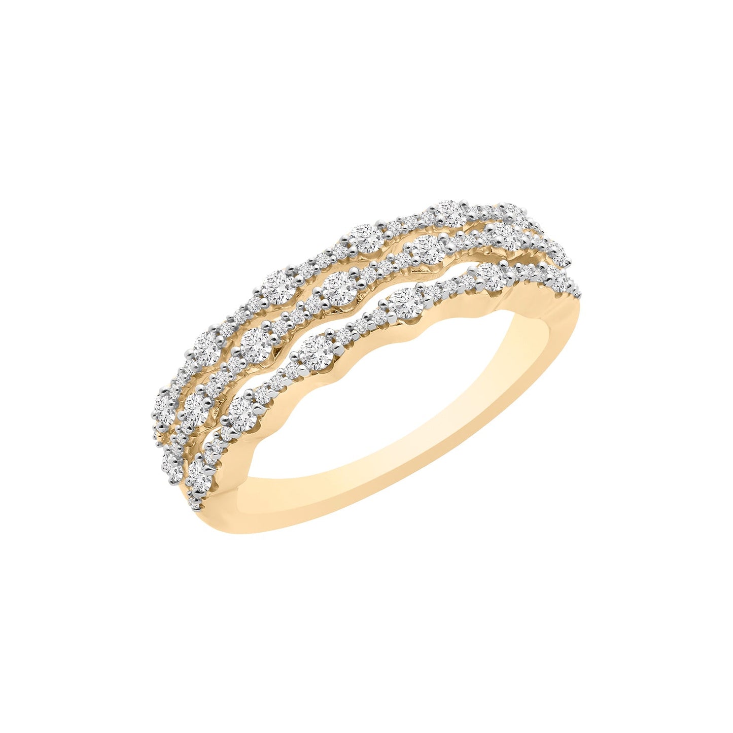 Regina Diamond Ring in Yellow Gold