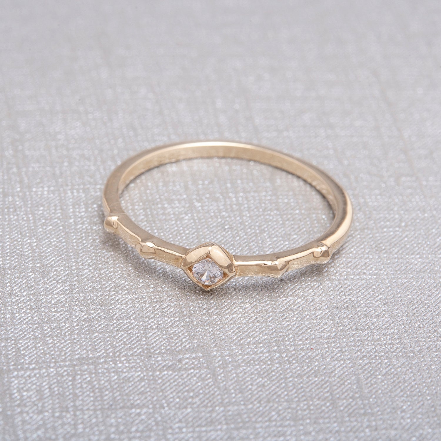 Raya Diamond Ring in Yellow Gold