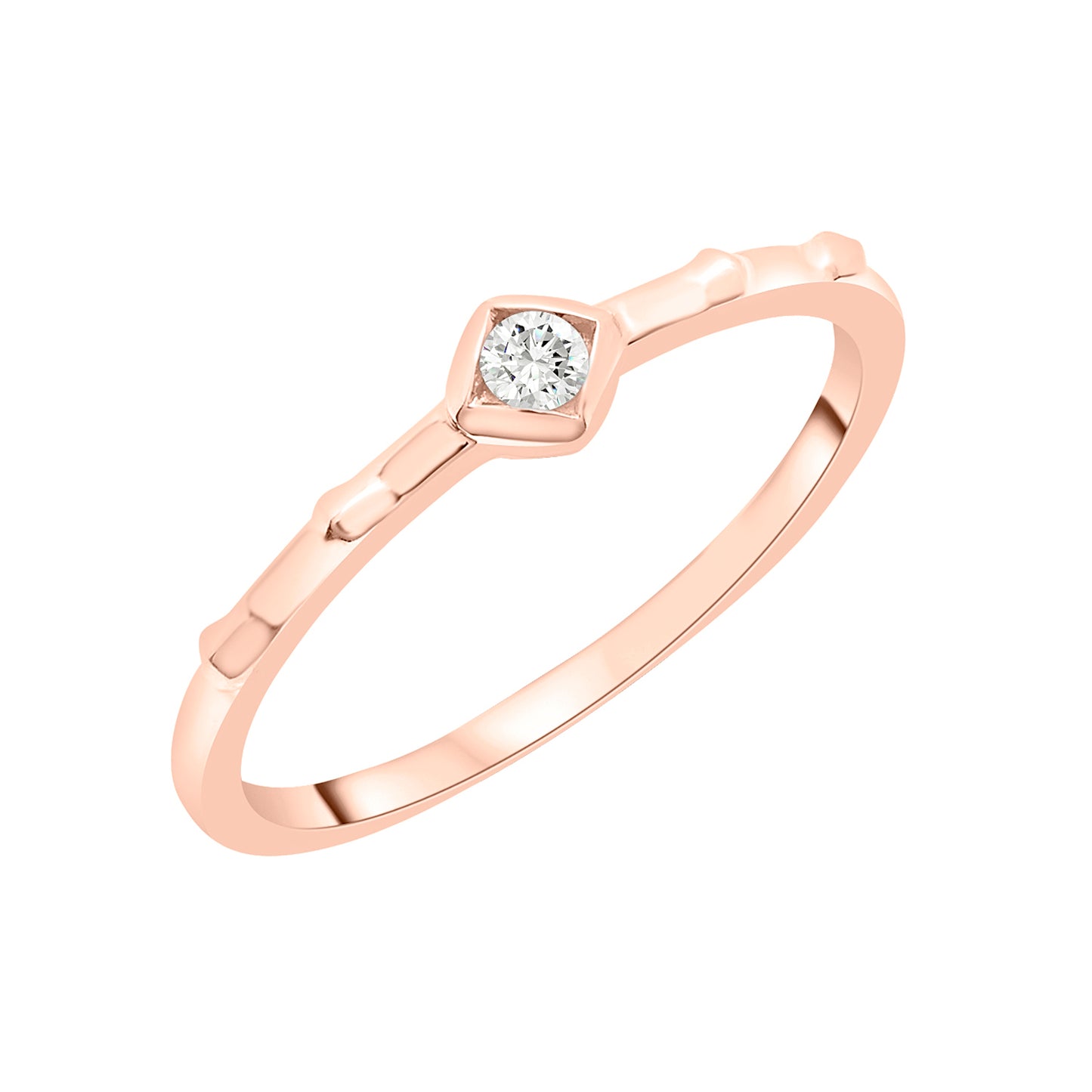 Raya Diamond Ring in Rose Gold