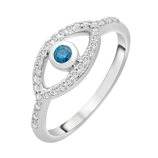 Rubyn Diamond Evil Eye Ring