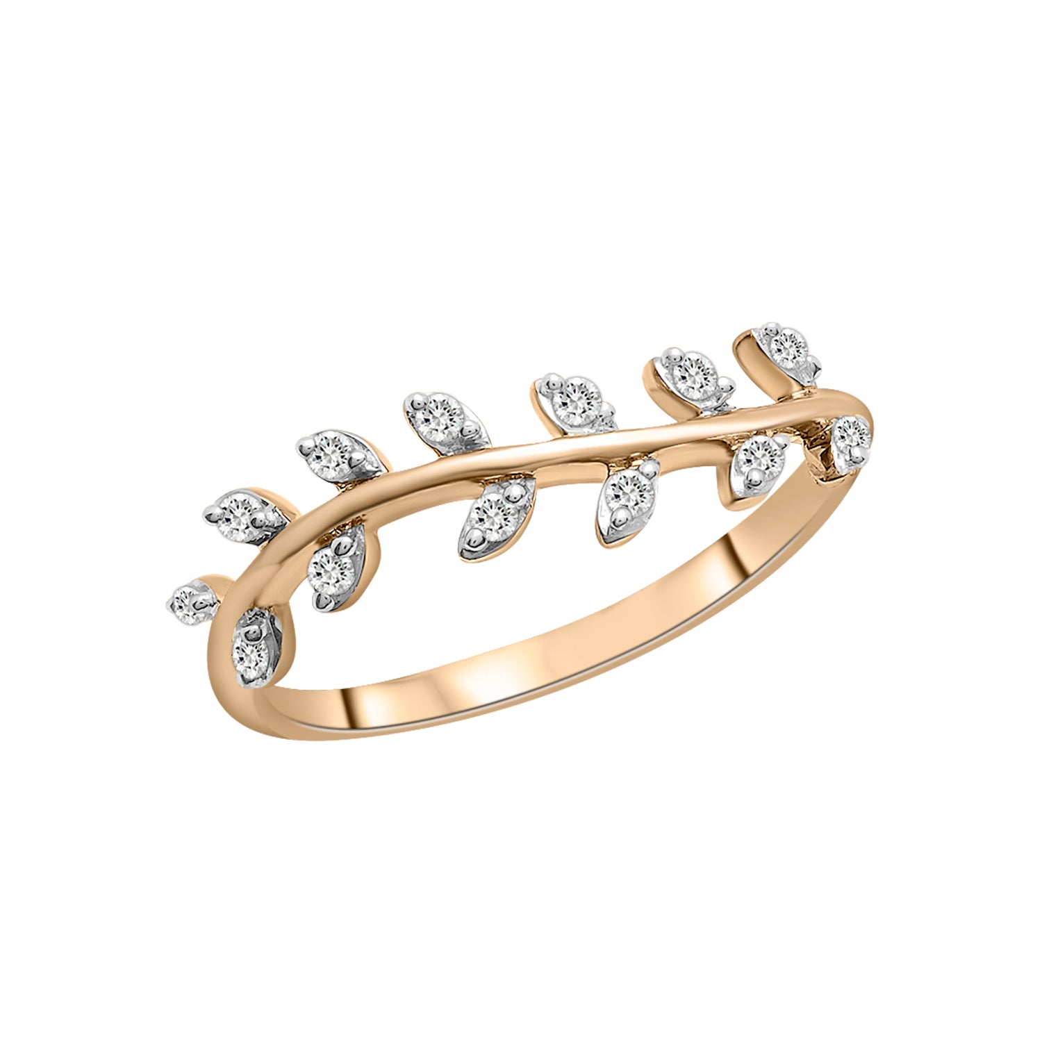 Desi Diamond Leaf Ring
