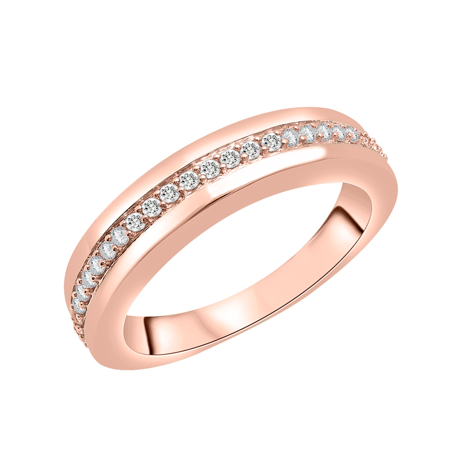 Diamond Eternity Band In Rose Gold