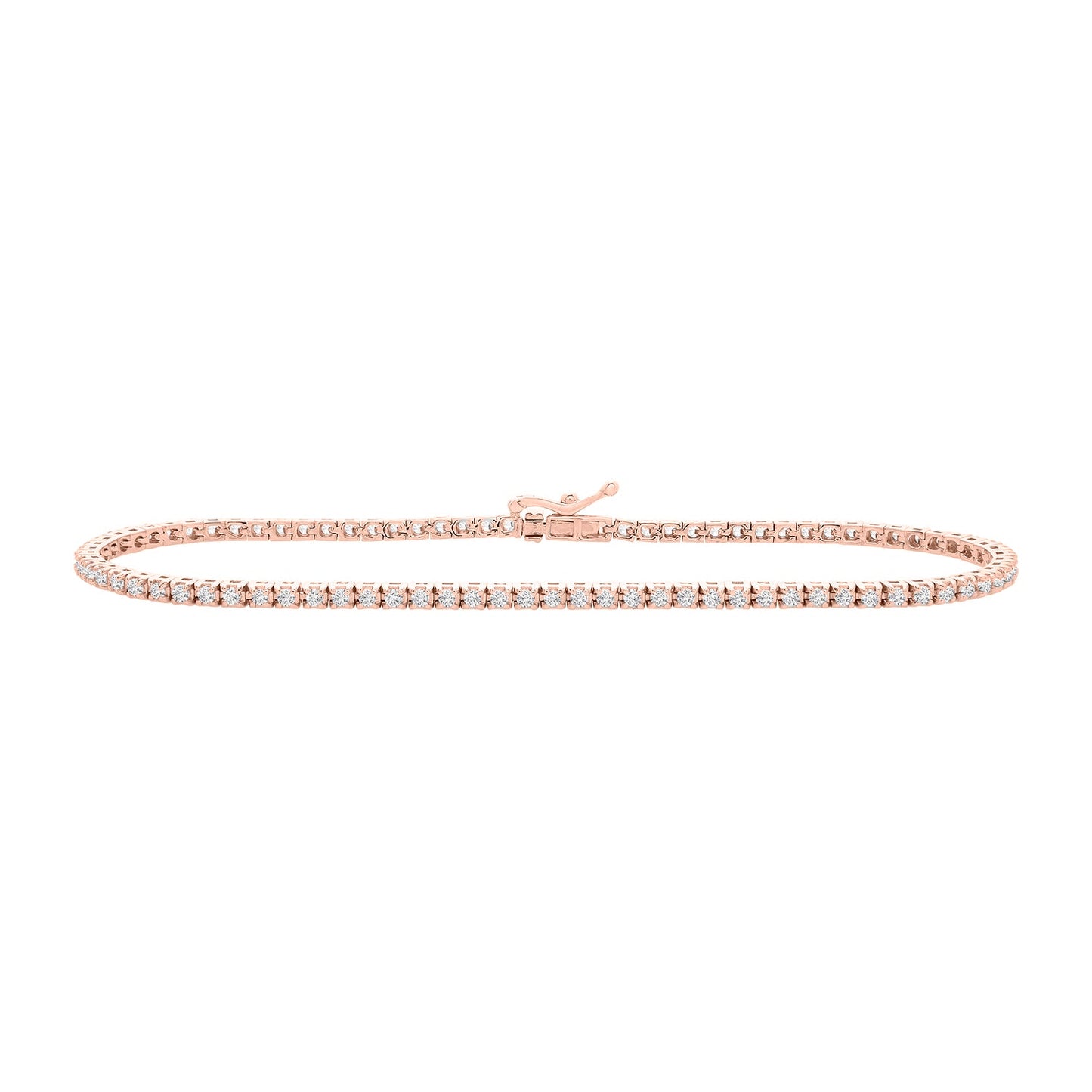 Tavi Diamond Tennis Bracelet in Rose Gold