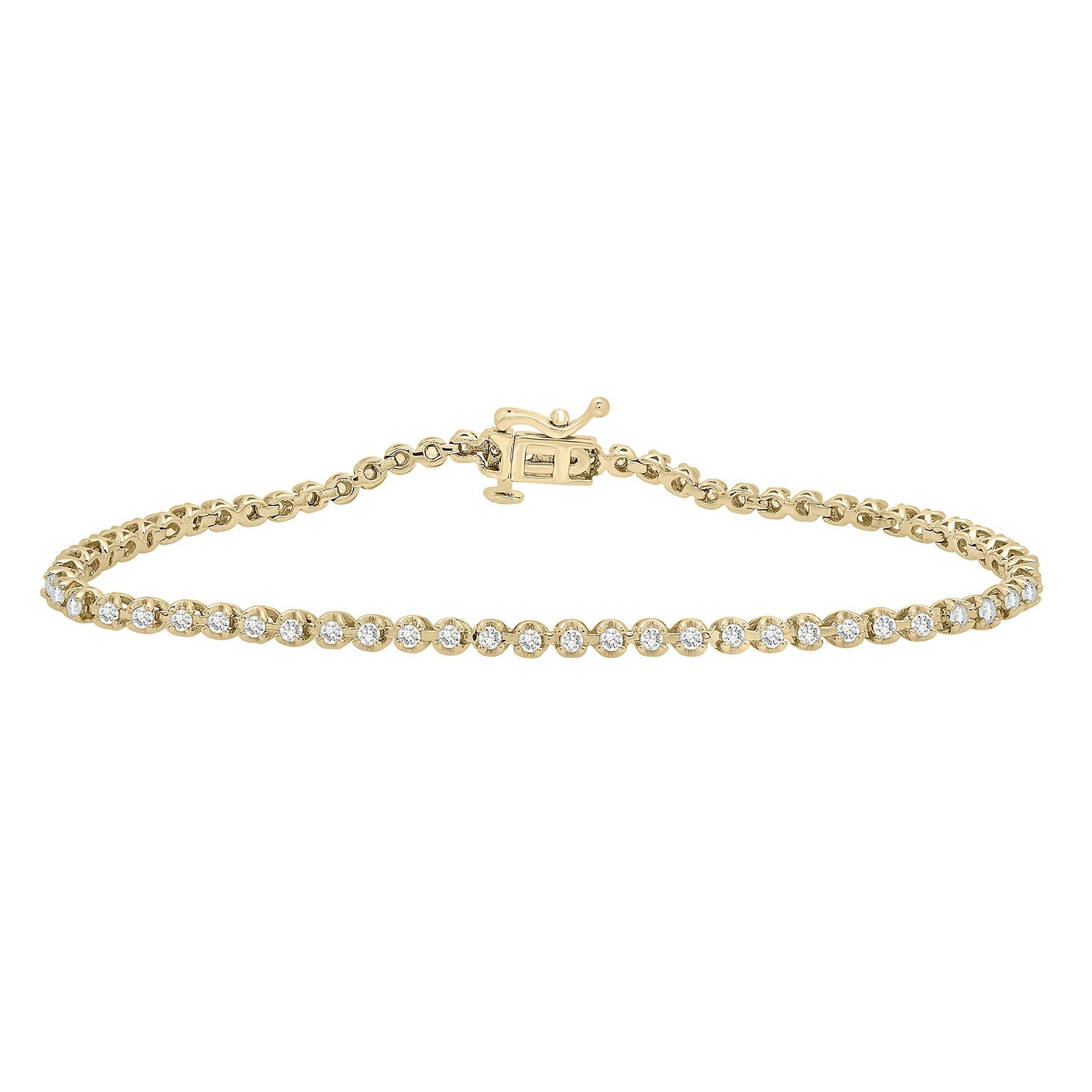 Tamara Diamond Row Tennis Bracelet in Yellow Gold