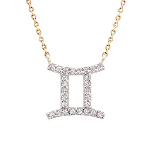 Image for Gemini Zodiac Diamond Necklace