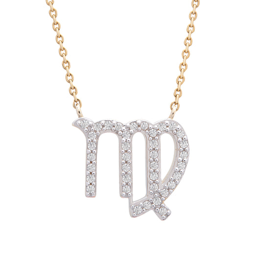 Image for Virgo Zodiac Diamond Necklace
