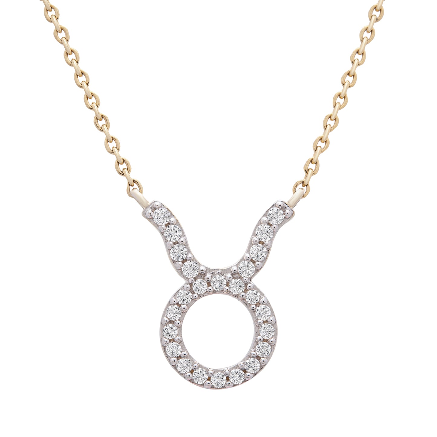 Taurus Zodiac Diamond Necklace