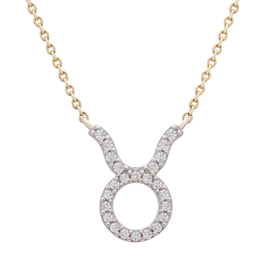 Image for Taurus Zodiac Diamond Necklace